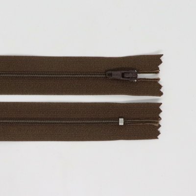 Spirálový zip, šíře 3 mm, délka 40 cm, hnědá – Hledejceny.cz