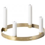 Ferm Living Adventní svícen Circle small, brass – Zboží Dáma