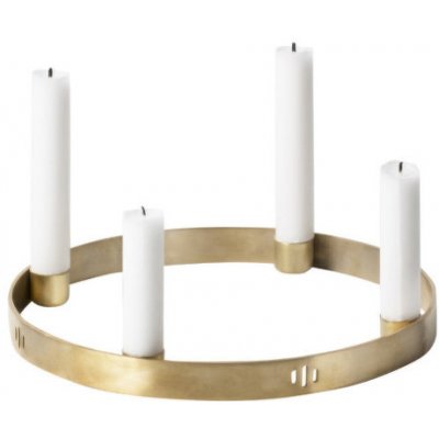 Ferm Living Adventní svícen Circle small, brass – Zboží Dáma