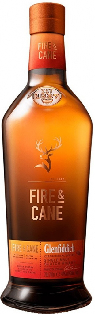 Glenfiddich Fire and Cane 43% 0,7 l (holá láhev)