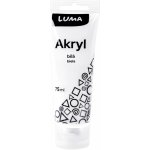 Luma Barvy akrylové 75ml bílá – Zboží Mobilmania