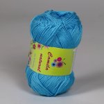 Pletací / háčkovací příze Storex CAMILA NATURAL 124 tyrkysová, jednobarevná, 50g/125m – Sleviste.cz