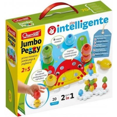 Quercetti Jumbo Peggy jumbo pegs & pegboard