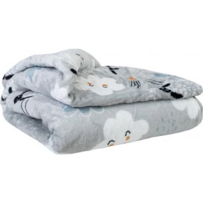 Jahu Deka z mikroplyše 100% polyester 300 g/m2 motiv ovečka šedá 150x200 – Zboží Mobilmania