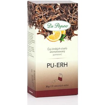 Dr.Popov Čaj Pu-Erh pomeranč 20 x 1,5 g