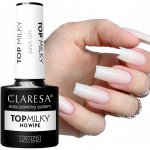 Claresa UV/LED Top Milky No Wipe gelový vrchní lak na nehty 5 g – Zboží Dáma