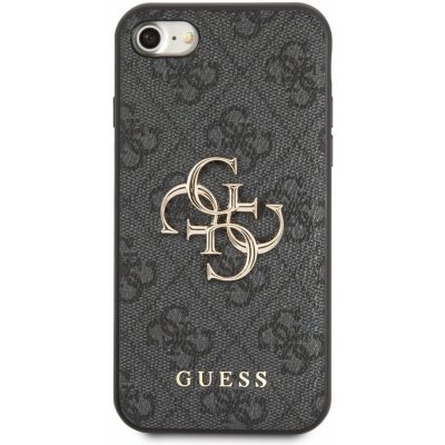 Pouzdro Guess iPhone 7 / 8 / SE 2020 / 2022 4G Big Metal Logo šedé – Hledejceny.cz