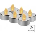 Emos DCCV12 LED čajová svíčka stříbrná vintage 6 ks – Hledejceny.cz