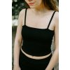 Dámské tílko Tílko Minile Crop Top Black