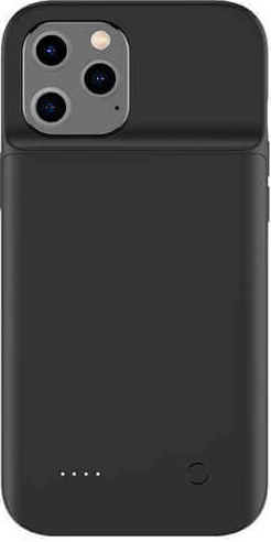 Pouzdro SES 3v1 Silikonové s externí baterií smart battery case power bank 3500 mAh Apple iPhone 12 Pro - černé 9506