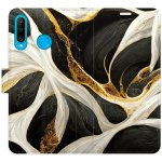 Pouzdro iSaprio flip BlackGold Marble Huawei P30 Lite – Hledejceny.cz