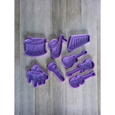Sada Vykrajovátek - Hudební nástroje Velikost: 8-10 cm – Hledejceny.cz