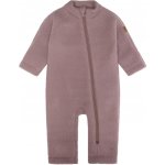 Merino overal na zip bez kapuce růžový Twilight Mauve Mikk Line – Zboží Dáma