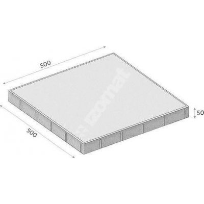 CS Beton Formela III 50 x 50 x 5 cm šedá 1 ks