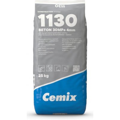 Cemix 30MPa Beton 4mm 1130 25 kg – Hledejceny.cz