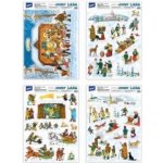 Okenní fólie vánoce Josef Lada VA019 30x42cm – Zboží Dáma