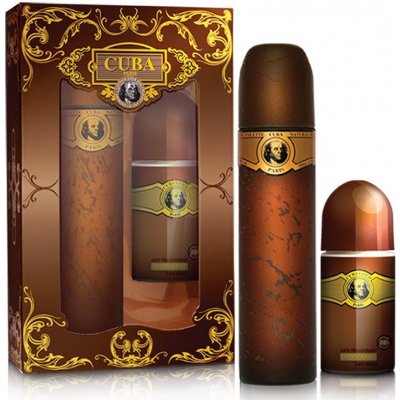 Cuba Gold EDT 100 ml + roll on 50 ml dárková sada – Hledejceny.cz