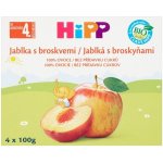 HiPP BIO Jablka s broskvemi 4 x 100 g – Hledejceny.cz