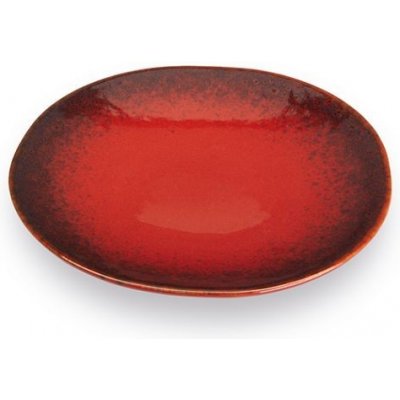 Carlo Giannini Dezertní talíř TERRE LONTANE 22 cm červený – Hledejceny.cz
