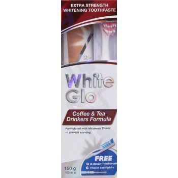 White Glo Bělicí zub.pasta Káva-Čaj 150 g