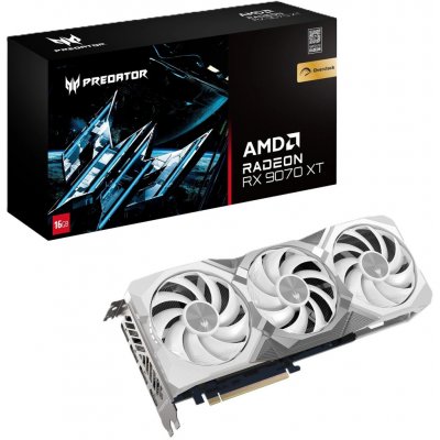 Acer PREDATOR BIFROST Radeon RX 9070 XT White OC 16GB GDDR6 DP.Z4FWW.P02 – Hledejceny.cz
