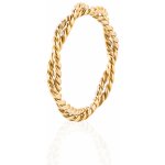 Franco Bene Double zkroucený prsten pozlacený 665 – Zboží Dáma