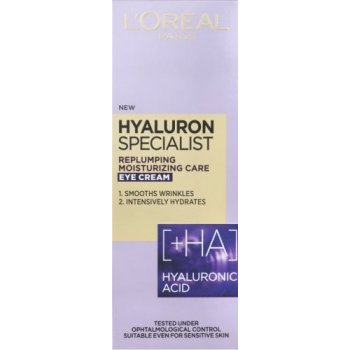 L'Oréal Hyaluron Specialist Vyplňující hydratační oční krém 15 ml