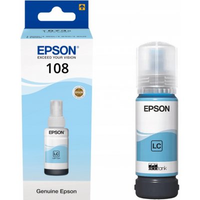 Inkoust Epson 108 Light Cyan - originální – Zboží Živě