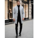 Pánský jednořadý elegantní kabát Marco cx0428 šedá – Hledejceny.cz