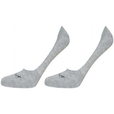 Gant ponožky D1. 2 PACK SOLID INVISIBLE SOCKS šedá