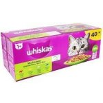 Whiskas Výběrové menu hovězí kuře losos tuňák v želé 40 x 85 g – Sleviste.cz