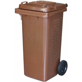 TAVOBAL Plastová popelnice 120 l hnědá na BIO odpad