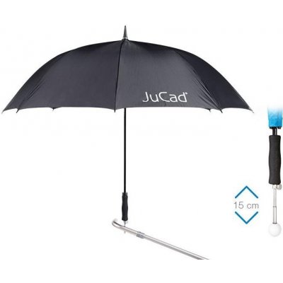 JuCad Telescopic Automatic Umbrella with Pin černá – Sleviste.cz