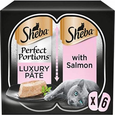 Sheba a Perfect Portions s lososem 3 x 75 g