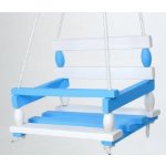 Teddies houpačka dřevo modrá 38 x 30 cm – Zboží Dáma