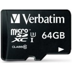 Verbatim microSDXC 64 GB UHS-I U1 47042 – Zboží Mobilmania