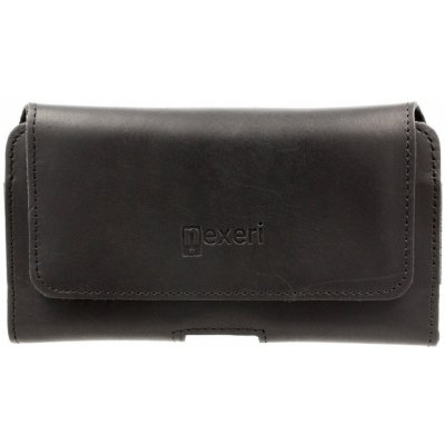 Pouzdro na opasek Nexeri Crazy 3D Leather, černé kůže Samsung A12, A32, A70, M51, Redmi Note 10 Pro – Zboží Mobilmania