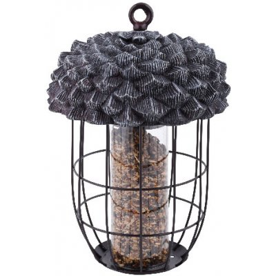 Esschert Design XL Krmítko pro ptáčky Acorn "Best for Birds" žalud 20 x 20 x 29 cm černá patina – Hledejceny.cz