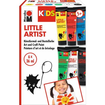 Marabu KiDS Little Artist sada akrylových barev 6 x 36 ml – Sleviste.cz
