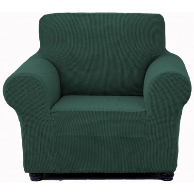 Univerzální napínací potah na křeslo - Tmavě zelený Fleece – Sleviste.cz
