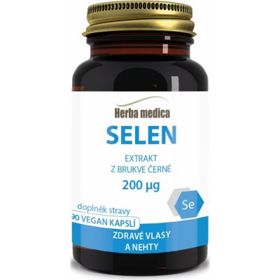 Herba medica Selen 200 ㎍ z brukve černé 90 vegan kapslí