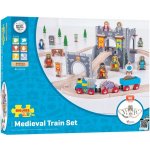 Bigjigs Dřevěná vláčkodráha Středověk – Zboží Dáma