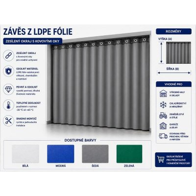 Závěs - LDPE fólie 250g/m2 – Hledejceny.cz