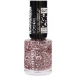 Rimmel London Glitter Bomb Top Coat lak na nehty 019 Disco Diva 8 ml