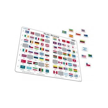Larsen Vlajky světa 80 dílků