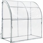 en.casa Nástěnný Juta 100x200x215cm PVC fólie Transparentní – HobbyKompas.cz