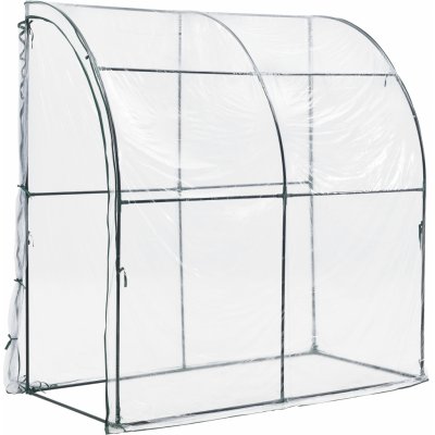 en.casa Nástěnný Juta 100x200x215cm PVC fólie Transparentní – HobbyKompas.cz