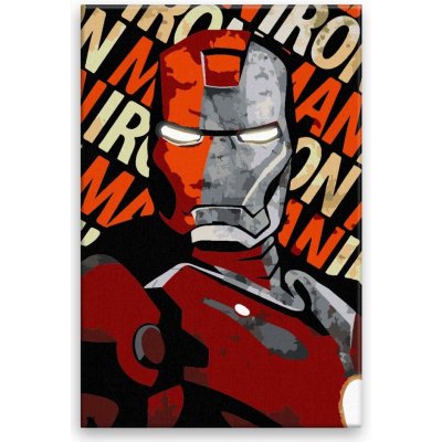 Malování podle čísel - Iron Man 01 - 80x120 cm, bez dřevěného rámu