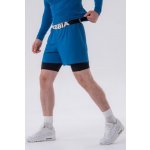 Nebbia Dvouvrstvé šortky s kapsami na mobil 318 modrá – Zboží Dáma