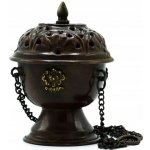 Podstavec pod kadidlo Ancient Wisdom, kov, 7 x 30 cm – Zboží Dáma